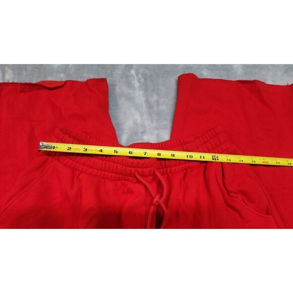 Victoria's Secret Small Red Game Day Ivy Fleece Wide-Leg Split-Hem Sweatpants - Picture 10 of 12